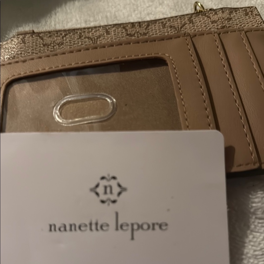 Nanette Lepore Beige Card Holder